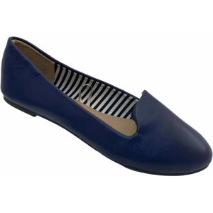 imageShoes 18 Womens Faux Suede Rhinestone Ballerina Ballet Flats Shoes4024 Navy Pu