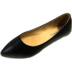 imageShoes 18 Womens Faux Suede Rhinestone Ballerina Ballet Flats Shoes8800 Black Pu
