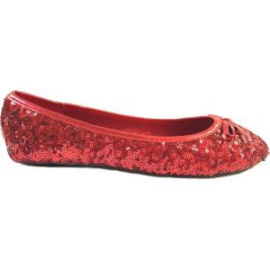 imageShoes8teen Womens Sequin Ballet Flat2001b Red