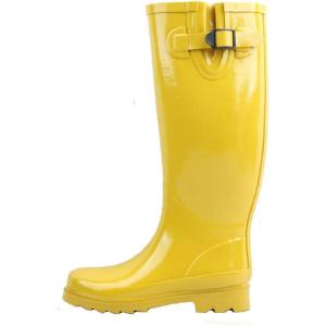 imageShoes 18 Womens Classic Rain BootYellow Buckle