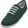 imageShoes 18 Womens Canvas Shoes Lace up Sneakers 18 Colors Available 324 Hunter Green 6