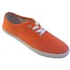 imageShoes 18 Womens Canvas Shoes Lace up Sneakers 18 Colors Available Orange 5