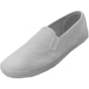 image:imageShoes 18 Mens Casual Lace Up amp Slip On Canvas Sneaker ShoesWhite
