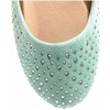 image:imageShoes 18 Womens Faux Suede Rhinestone Ballerina Ballet Flats Shoes4021 Mint