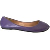 image:imageShoes8teen Womens Ballerina Ballet Flats Shoes Leopard amp Solids 14 Colors8600 Purple Pu