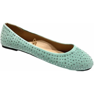 image:imageShoes 18 Womens Faux Suede Rhinestone Ballerina Ballet Flats Shoes4021 Mint