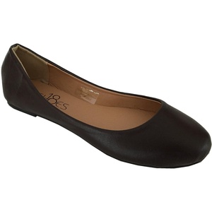 image:imageShoes8teen Womens Ballerina Ballet Flats Shoes Leopard amp Solids 14 Colors8600 Brown Pu