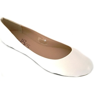 image:imageShoes8teen Womens Ballerina Ballet Flats Shoes Leopard amp Solids 14 Colors8600 White Pu