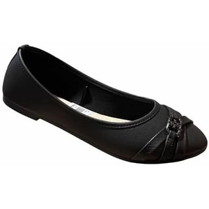 image:imageShoes8teen Womens Ballerina Ballet Flats Shoes Leopard amp Solids 14 ColorsAspect Black
